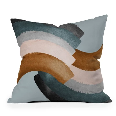 Gale Switzer Brushstroke Rainbows Outdoor Throw Pillow - Deny Designs - Image 5