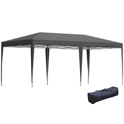 Outsunny 10' X 20' Pop Up Canopy With Sturdy Frame, UV Fighting Roof, Carry Bag For Patio, Backyard, Beach, Garden - Image 12
