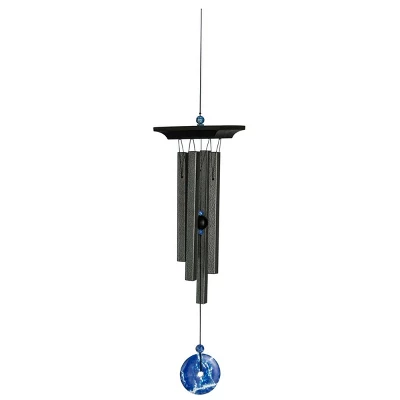Woodstock Wind Chimes For Outside, Garden Décor, Outdoor & Patio Décor, Woodstock Blue Lapis Chime Black Wind Chimes - Image 8