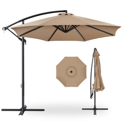 Best Choice Products 10ft Offset Hanging Outdoor Market Patio Umbrella W/ Easy Tilt Adjustment - Image 8