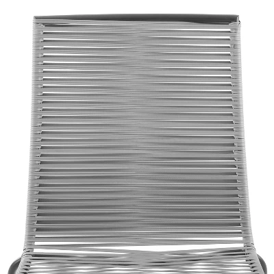 Fenton 4pk Outdoor Wicker Stackable Chairs - Gray - Crosley - Image 7