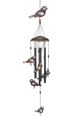 Dawhud Direct 32" H Soothing Songbirds Wind Chimes For Outside - Unisex Gift