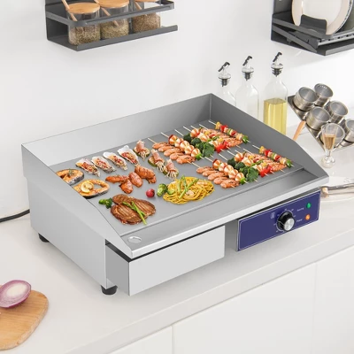 Costway 22'' Commercial Electric Griddle 110V 2000W Flat Top Countertop Grill 122β-572β - Image 3