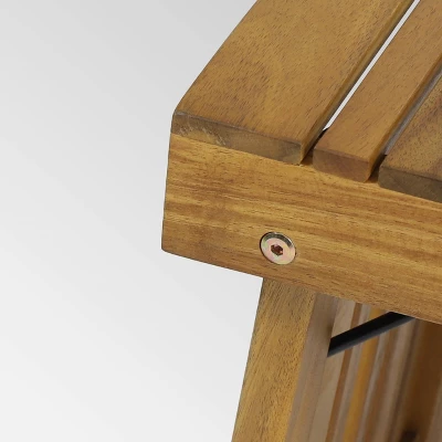 Ariana 3pc Acacia Wood Chaise Lounge Set - Teak/Cream - Christopher Knight Home - Image 3