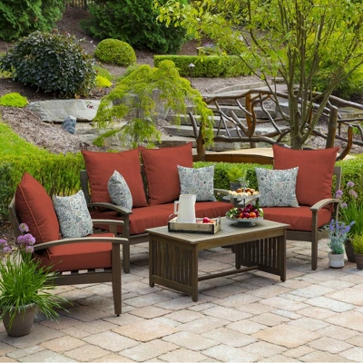 2pk Pistachio Botanical Outdoor Throw Pillows Green - Arden Selections - Image 4