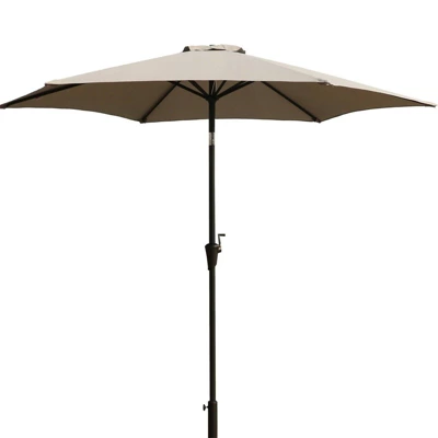 9' Aluminum Outdoor Patio Umbrella With Carry Bag - Wellfor - Image 10