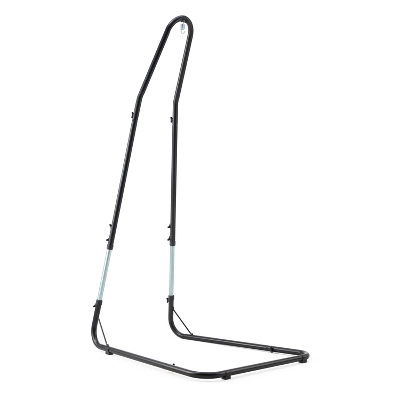 Jomeed Lightweight Adjustable Portable Hanging Heavy Duty Steel Hammock Chair Seat Stand For Indoor Or Outdoors, Stand Only, Black - Image 3