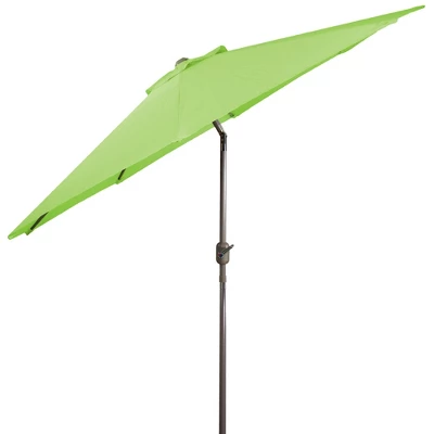 Northlight 9ft Outdoor Patio Market Umbrella With Hand Crank And Tilt, Lime Green - Image 4