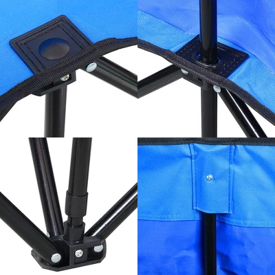 Yaheetech 6 Seats Portable Folding Bench For Sports Camping - Image 3