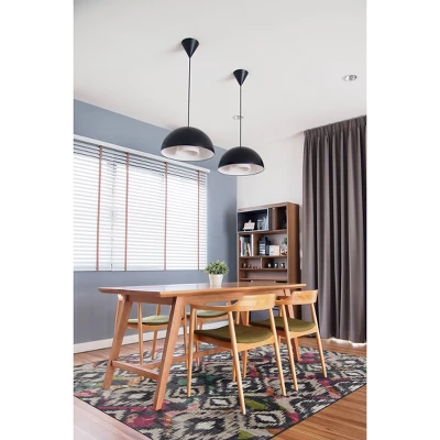 Govan Washable Outdoor Rug Ivory/Charcoal - Linon - Image 9