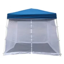 Z-Shade 10 Foot Horizon Angled Leg Screen Shelter Attachment With 10 By 10 Foot Outdoor Instant Pop Up Emergency Shade Canopy Tent