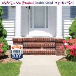 Big Dot Of Happiness Happy Father's Day - Outdoor Home Decorations - Double-Sided We Love Dad Party Garden Flag - 12 X 15.25 Inches