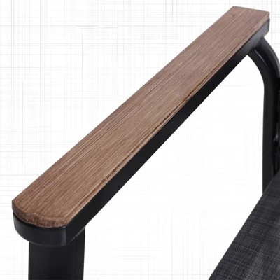 7pc Patio Set With Steel Table & Aluminum Frame Sling Chairs - Captiva Designs - Image 5