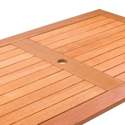 5pc Outdoor Dining Set - Natural - CorLiving - Image 6