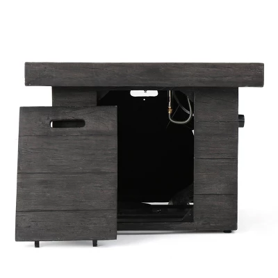 Keana 5pc Faux Rattan Club Chair & Fire Pit Chat Set - Christopher Knight Home - Image 10