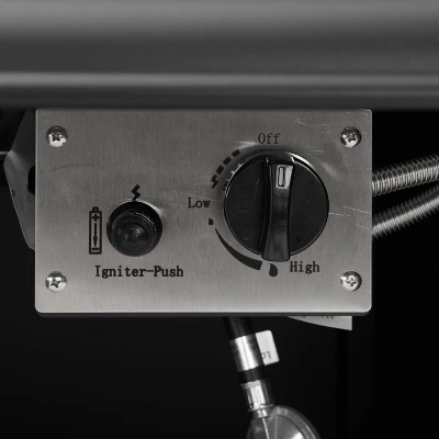 5pc Dahlia Outdoor Steel Set With Fire Table Taupe/Matte Black - Crosley - Image 12