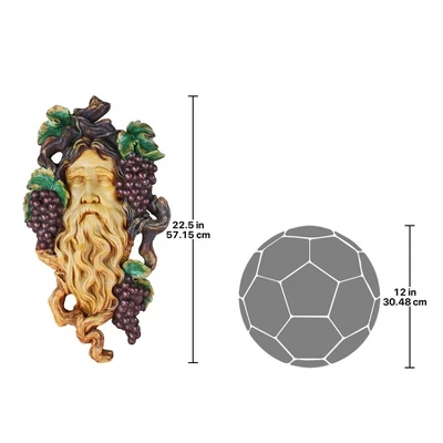 Design Toscano God Of The Grape Harvest Wall Sculpture - Image 4