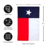 Evergreen Flag Texas State Flag Garden Applique Flag
