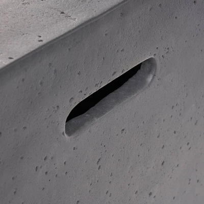 7pc Brava Acacia Patio Sectional Sofa Set With Fire Pit Gray - Christopher Knight Home - Image 3