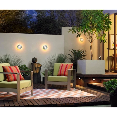 John Timberland Modern Sphere Curve Zen Outdoor Floor Water Fountain 39 1/2" With LED Light For Exterior Garden Yard Lawn - Image 6