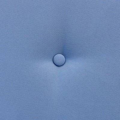 Barton Outdoor 2-Person Glider Bench Patio Rocking Loveseat Cushioned Seat, Blue - Image 4