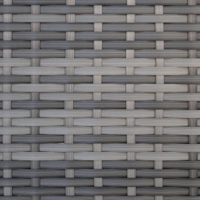 4pc Metal Multi-Shade Rattan Sectional - Gray - Saracina Home - Image 6