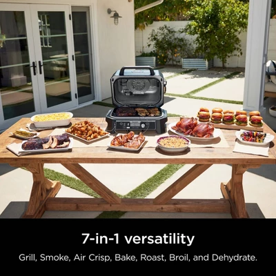 Ninja Woodfire ProConnect Premium XL 7-in-1 Outdoor Grill & Smoker, App Enabled, Woodfire Technology, 2 Built-In Thermometers - OG951 - Image 10