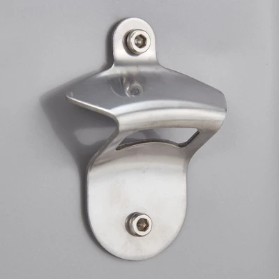 JOMEED 80 Quart/20 Gallon Wheeled Rolling Outdoor Patio And Deck Cooler Cart Ice Chest With Shelf, Drainage Hole Plug And Bottle Opener, Silver - Image 4