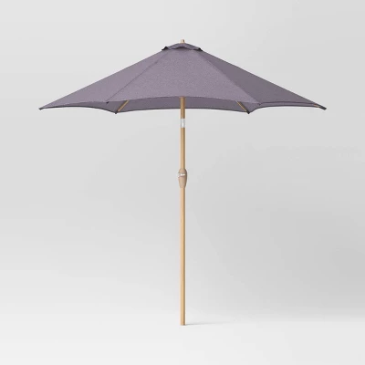 9'x9' Market Patio Umbrella - Light Wood Pole - Threshold™ - Image 12