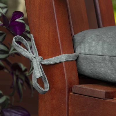 Arden Selections 16" X 41.5" Leala Texture Outdoor Wicker Settee Stone - Image 4