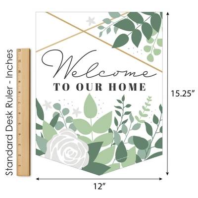 Big Dot Of Happiness Boho Botanical - Outdoor Home Decorations - Double-Sided Greenery Party Garden Flag - 12 X 15.25 Inches - Image 4