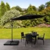 9.5' UV Resistant Offset Tilting Cantilever Patio Umbrella - CorLiving