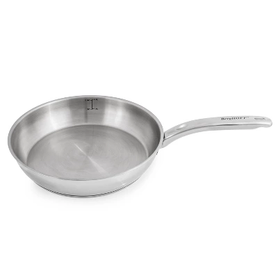 BergHOFF Belly Shape 18/10 Stainless Steel Skillet With Stainless Steel Lid