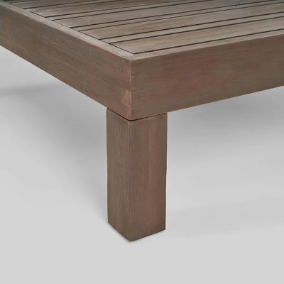 Oana 6pc Acacia Wood Sofa Chat Set - Gray/Dark Gray - Christopher Knight Home - Image 4