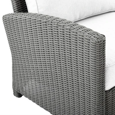 Bradenton 4pc Wicker Seating Set With Fire Table - Crosley - Image 11