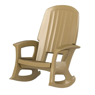 Semco Plastics SEMTPE Extra Large Recycled Plastic Resin Durable Outdoor Patio Rocking Chair - Image 7