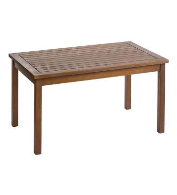 Plow & Hearth Lancaster Eucalyptus Wood Outdoor Coffee Table - Natural