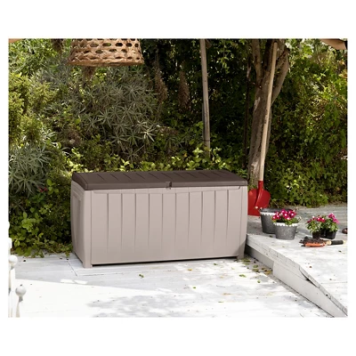 Novel 90 Gallon Outdoor Storage Box - Beige/Brown - Keter - Image 6