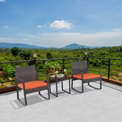 Saint Birch 3pcs Wicker Rocker Set - Image 6