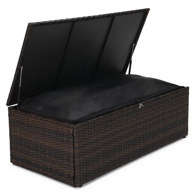 5pc Wicker Outdoor Conversation Set - EDYO LIVING - Image 7