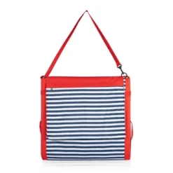Picnic Time Beachcomber Portable Beach Chair & Tote - Blue Pinstripe