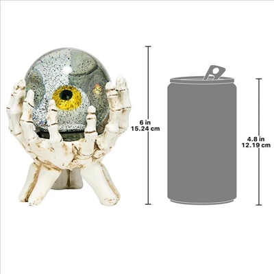 Design Toscano All-Seeing Eye Of The Skeleton Water Globe Statue - Image 7