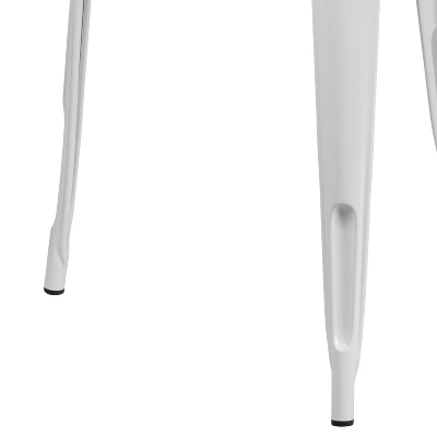 Merrick Lane Nash 31.5" Square Metal Table For Indoor And Outdoor Use - Image 6