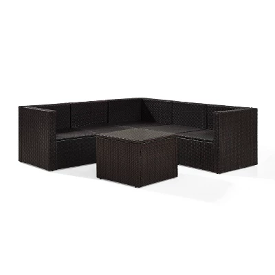 Palm Harbor 6pc All-Weather Wicker Patio Seating Set - Sand - Crosley - Image 4