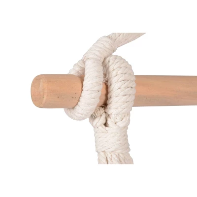 Boho Breeze Swinging Bungalow Hammock Chair - Hampton Blue Stripe - Blue Wave - Image 7