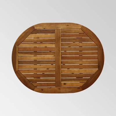 Stamford 5pc Acacia Wood Rustic Bar Set Teak Finish - Christopher Knight Home - Image 3