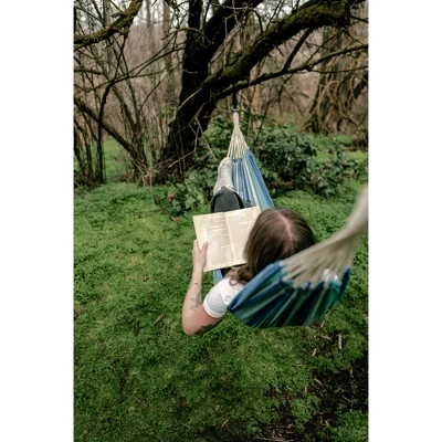 Stansport Cotton Blend Traveler Hammock 78" X 31" Blue - Image 2