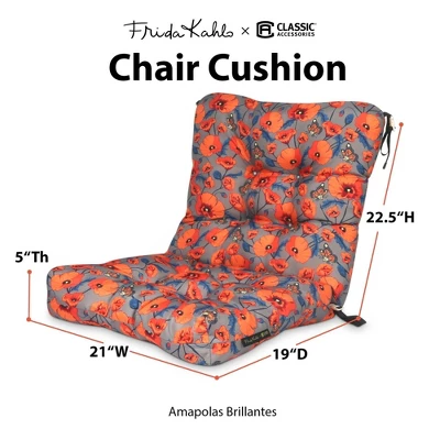 Frida Kahlo Patio Seat Back Cushion - Classic Accessories - Image 5