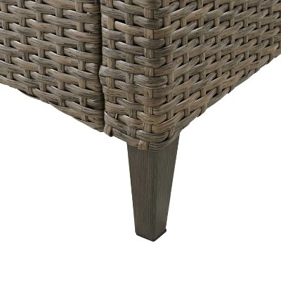 Rockport Outdoor Wicker Coffee Table - Crosley - Image 5