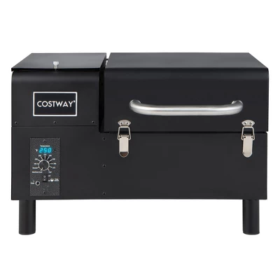 Costway Electric Wood Pellet Grill And Smoker Tabletop W/ Temperature Probe - Image 9
